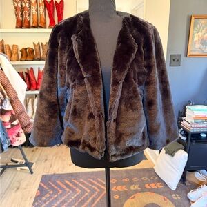 Ariat Black Faux Fur Jacket